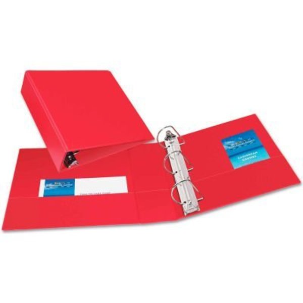 Avery Dennison Avery® Durable Binder with Slant Rings, Vinyl, 11 x 8 1/2, 3", Red 27204